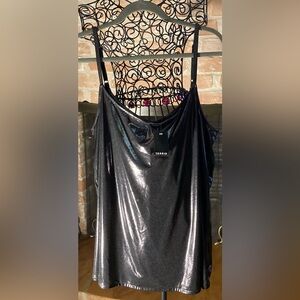 Torrid Gray/Black Liquid Shine Swing Camisole NWT